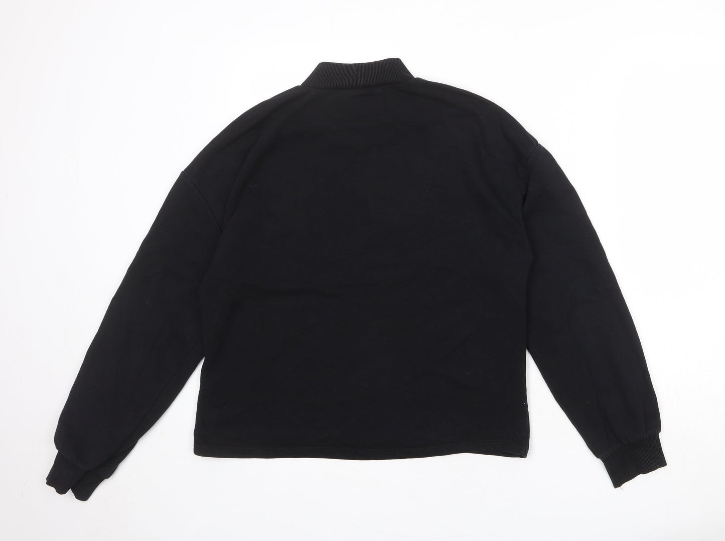 Zara Womens Black Cotton Pullover Sweatshirt Size M Pullover - Do something you can be proud of