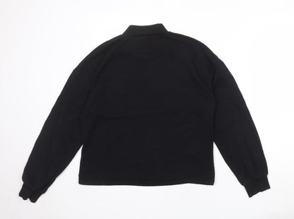 Zara Womens Black Cotton Pullover Sweatshirt Size M Pullover - Do something you can be proud of