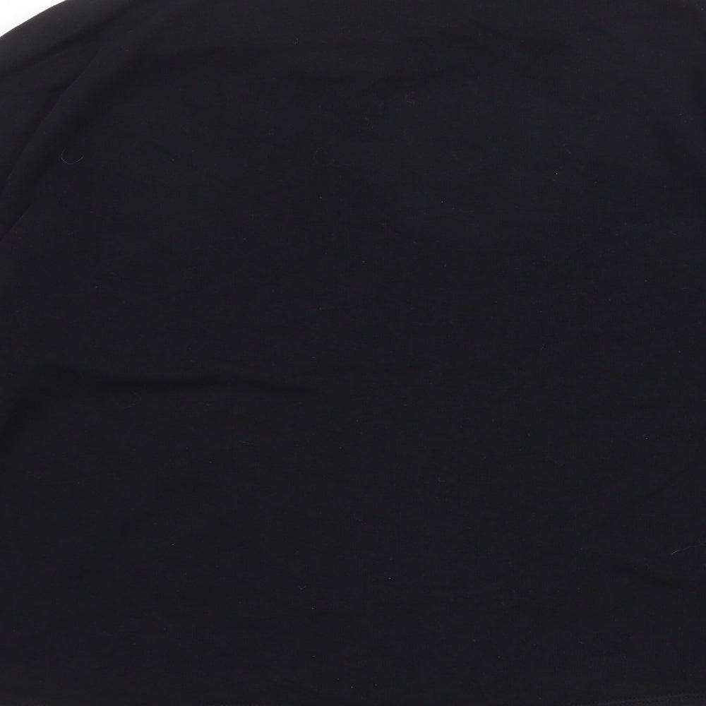 Zara Womens Black Cotton Pullover Sweatshirt Size M Pullover - Do something you can be proud of