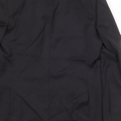 Autograph Mens Black Polyester Jacket Suit Jacket Size 42 Regular