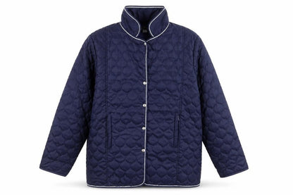 Womens UK Size 14 Gabriella Vicenga Blue Quilted Coat