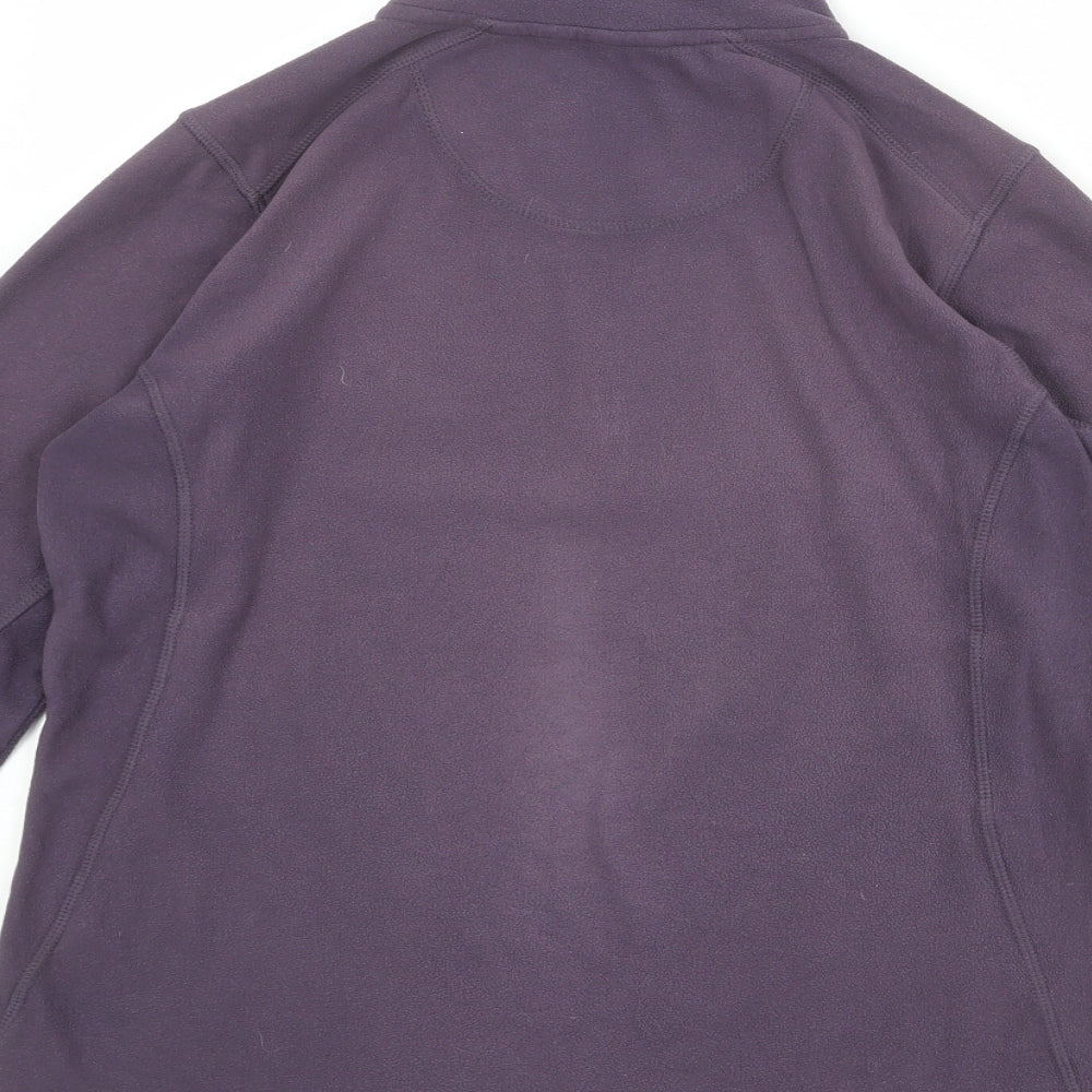 Technicals Womens Purple Polyester Pullover Sweatshirt Size 10 Zip