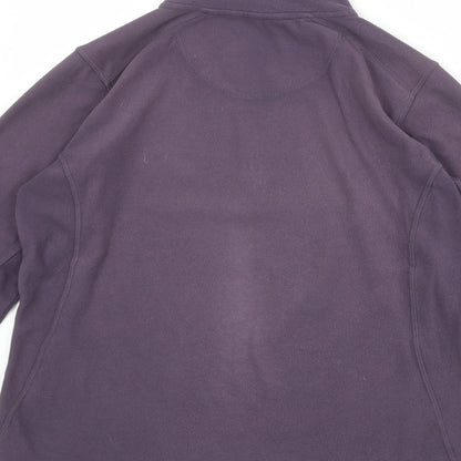 Technicals Womens Purple Polyester Pullover Sweatshirt Size 10 Zip