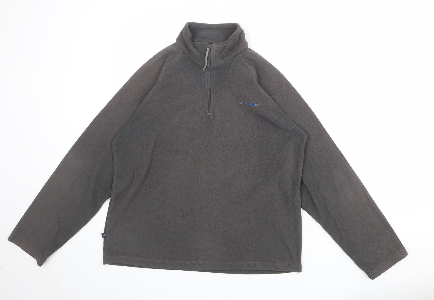 Mens UK Size S Mountain Life Grey Pullover Sweatshirt