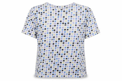 Womens UK Size S Poppy Multicoloured Basic T-Shirt
