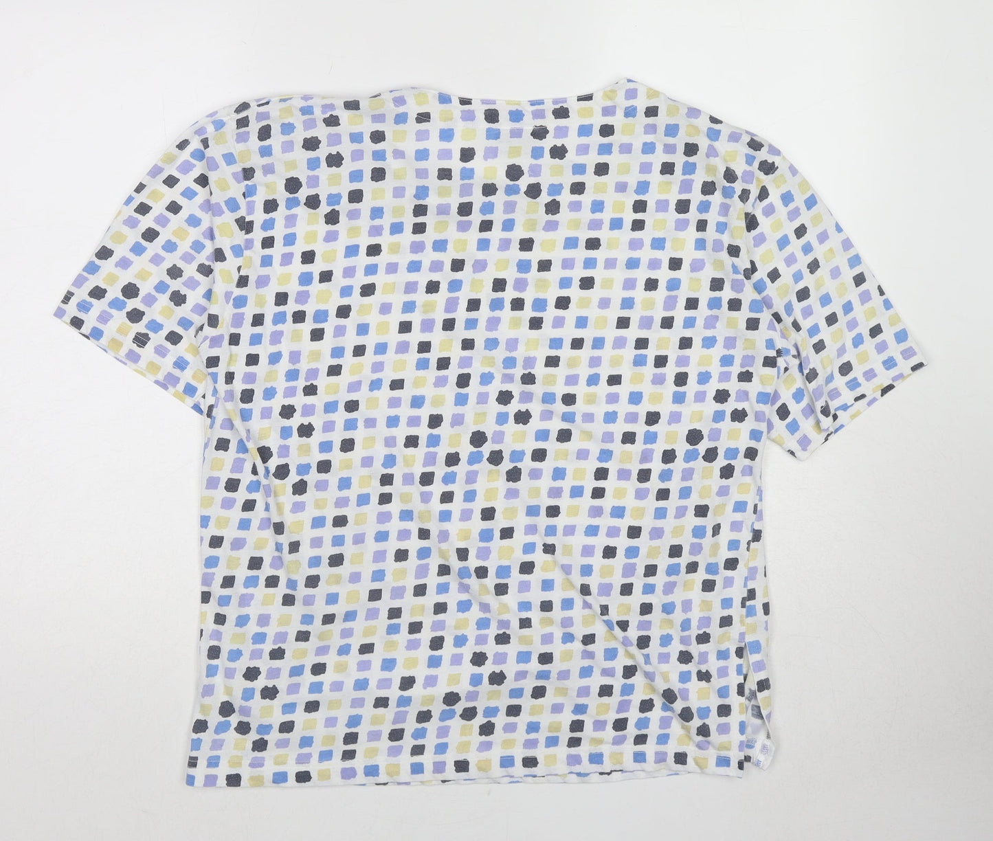 Womens UK Size S Poppy Multicoloured Basic T-Shirt