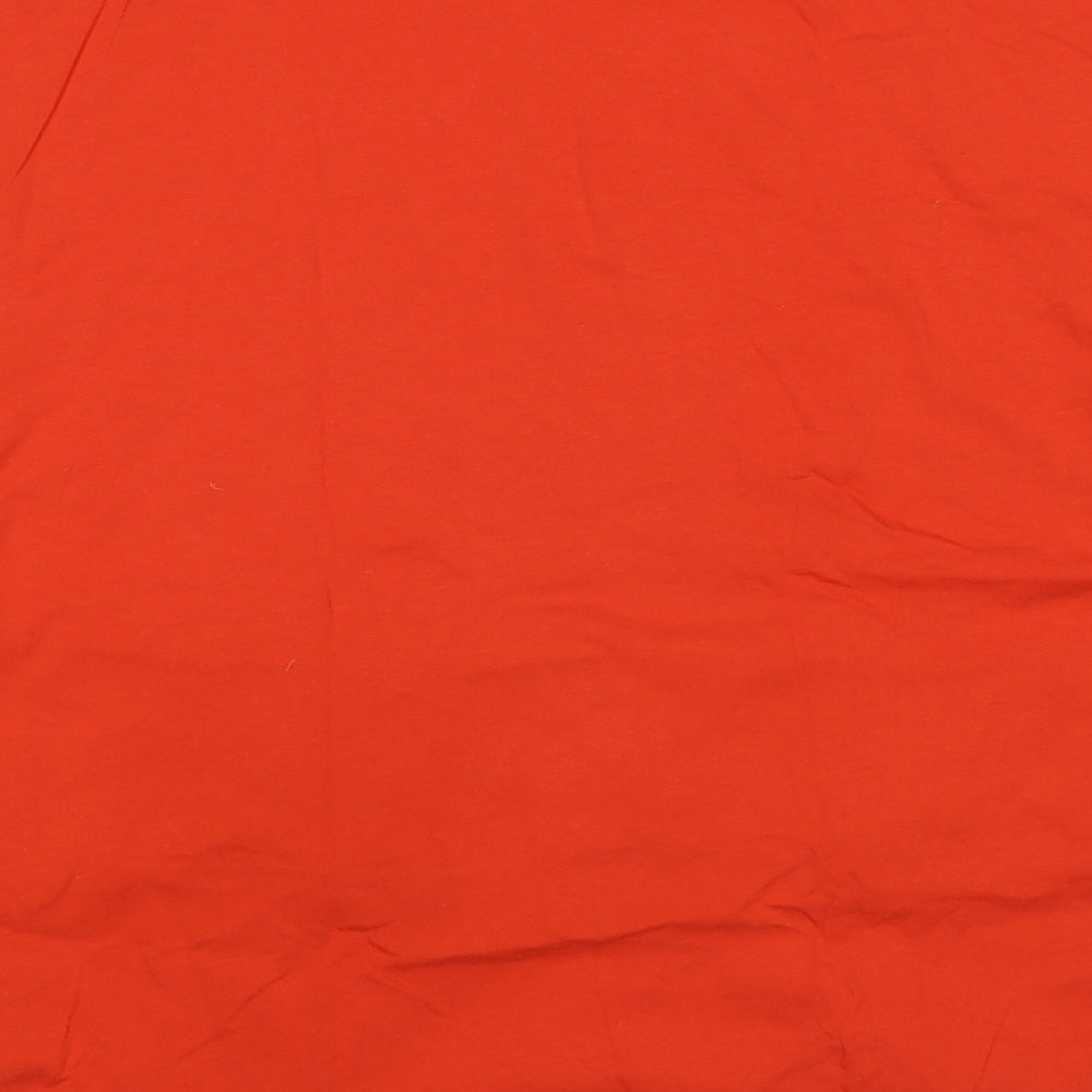 Womens UK Size S H&M Orange Basic T-Shirt