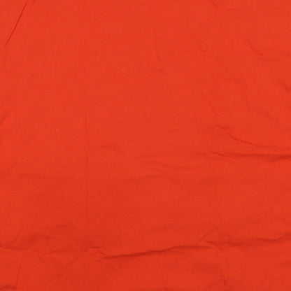 Womens UK Size S H&M Orange Basic T-Shirt