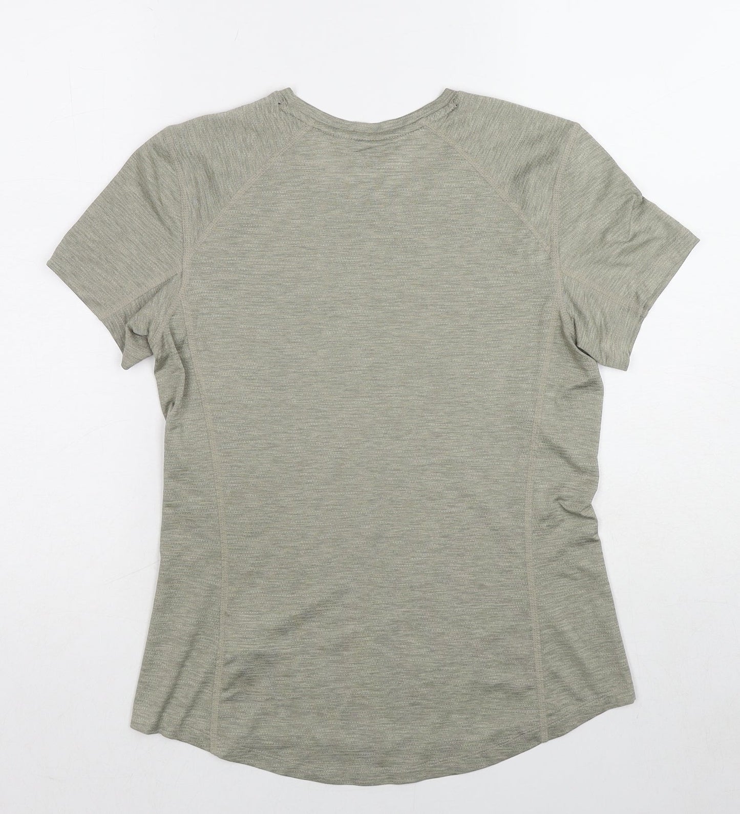 H&M Womens Green Polyester Pullover T-Shirt Size S Crew Neck Pullover