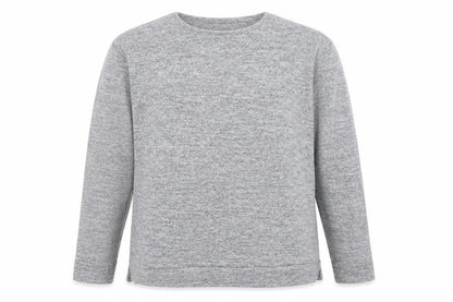 Boohoo Womens Grey Round Neck Polyester Pullover Jumper Size 8