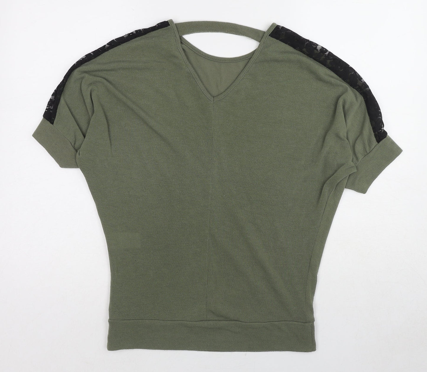 Womens UK Size 10 Quiz Green Pullover Jumper