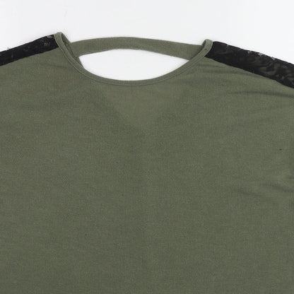 Womens UK Size 10 Quiz Green Pullover Jumper