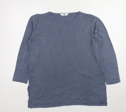 Womens UK Size 14 Marks and Spencer Blue Pullover Jumper
