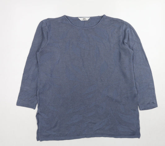 Womens UK Size 14 Marks and Spencer Blue Pullover Jumper