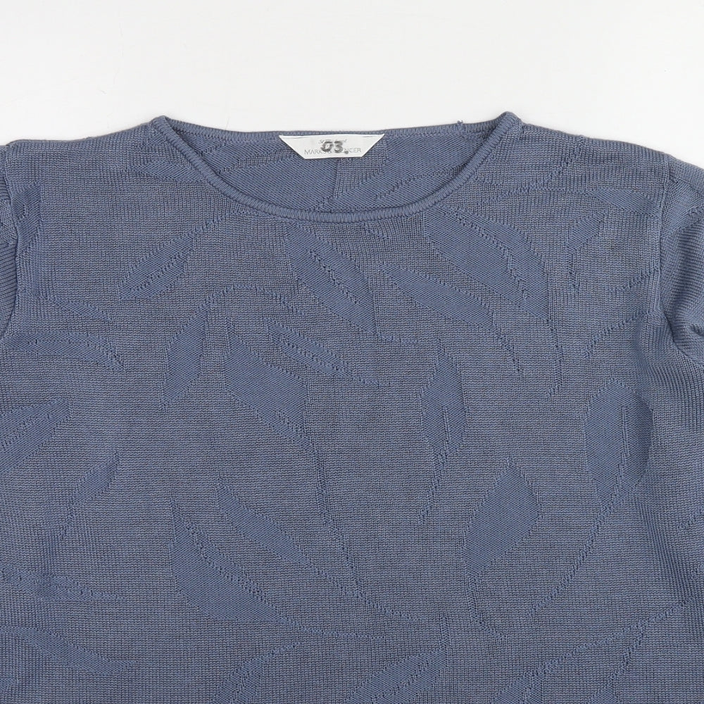 Womens UK Size 14 Marks and Spencer Blue Pullover Jumper