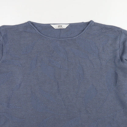 Womens UK Size 14 Marks and Spencer Blue Pullover Jumper
