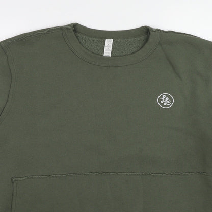 USA Strong Womens Green Cotton Pullover Sweatshirt Size XL