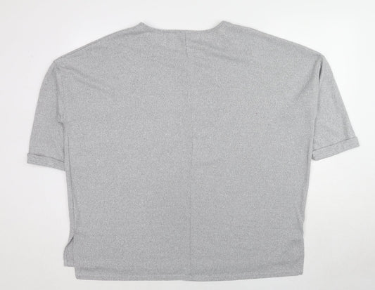 Womens UK Size L New Look Grey Pullover Jumper