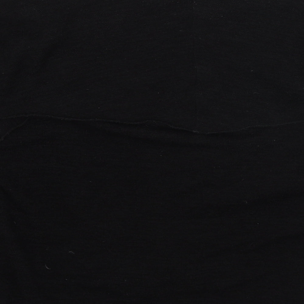 Chianti Womens Black V-Neck Polyester Cardigan Jumper Size L