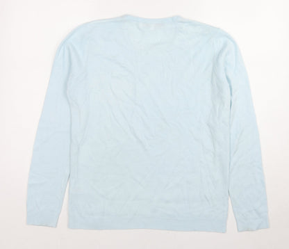 Womens UK Size M Vida Vi Blue Pullover Jumper