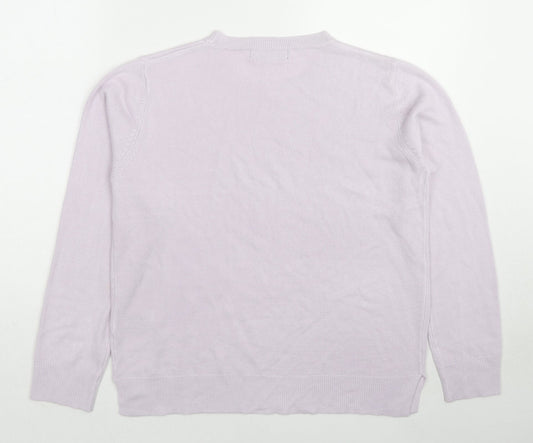 Womens UK Size 14 Marks and Spencer Purple Pullover Jumper