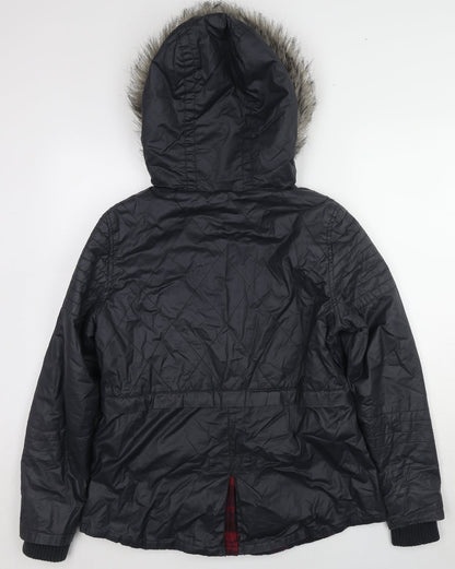 Blonde + Blonde Womens Black Jacket Size 12 Zip