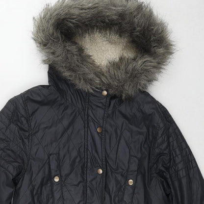 Blonde + Blonde Womens Black Jacket Size 12 Zip