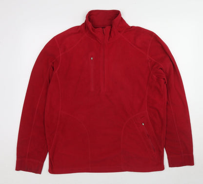 Sport Performance Womens Red Polyester Pullover Sweatshirt Size L Pullover