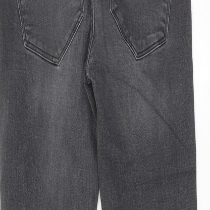 H&M Womens Black Polyester Skinny Jeans Size 10 Regular Button
