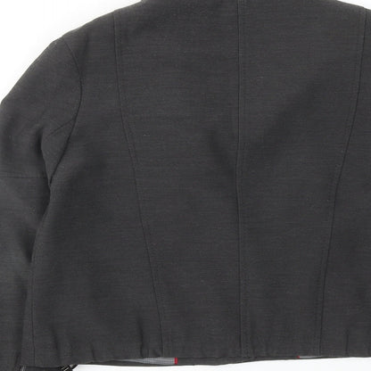 Womens UK Size 10 NEXT Grey Biker Coat