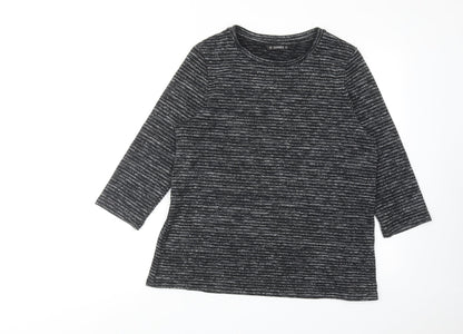 Womens UK Size M Dunnes Stores Black Basic Blouse