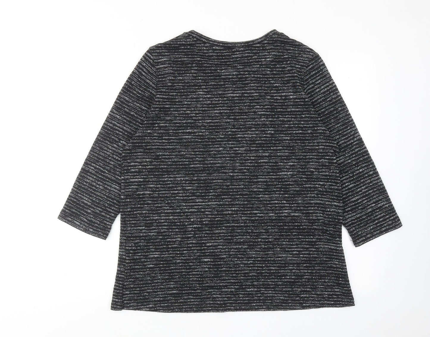 Womens UK Size M Dunnes Stores Black Basic Blouse