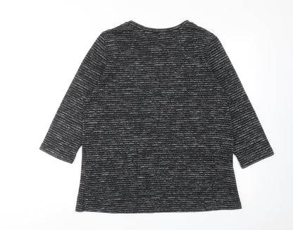 Womens UK Size M Dunnes Stores Black Basic Blouse
