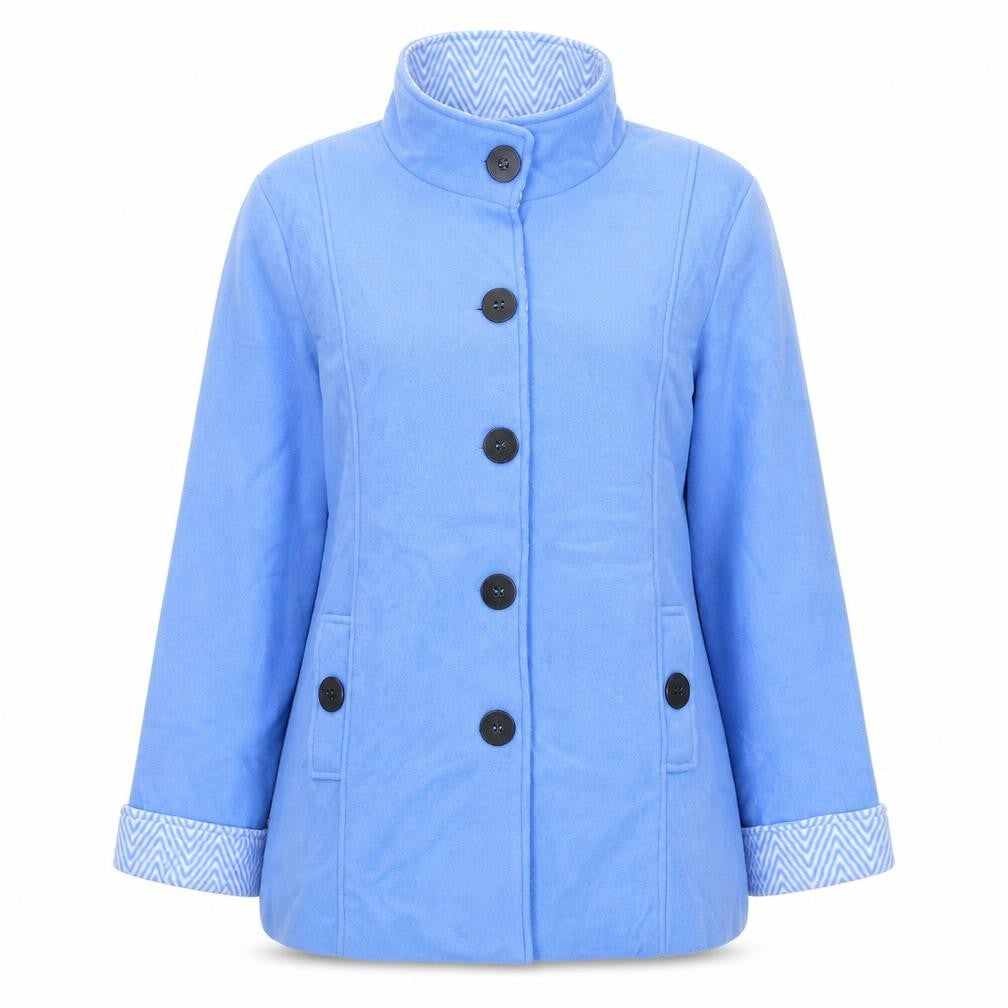 Womens UK Size M Anne De Lancay Blue Jacket