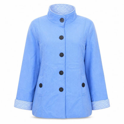 Womens UK Size M Anne De Lancay Blue Jacket