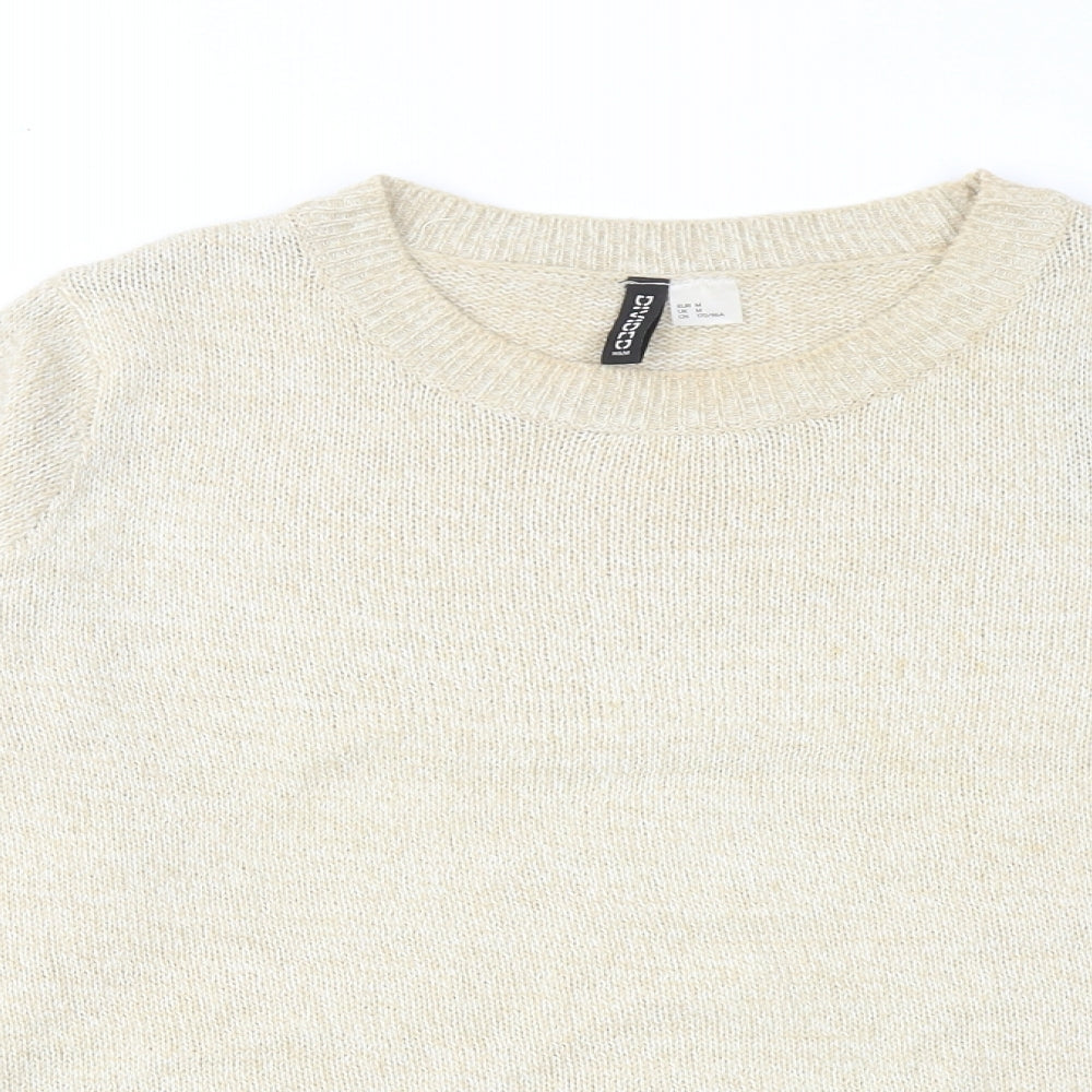 Womens UK Size M H&M Beige Pullover Jumper