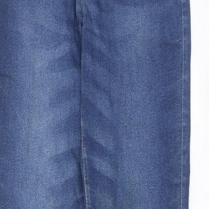 Denim & Co. Womens Blue Cotton Skinny Jeans Size 10 Regular Zip