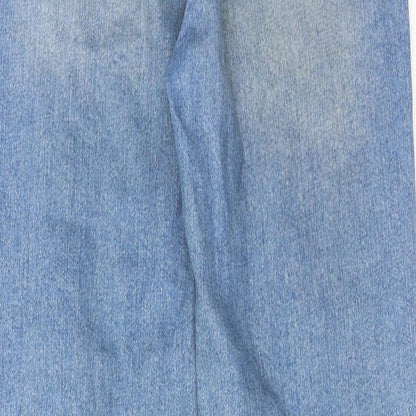 ASOS Womens Blue Cotton Mom Jeans Size 28 in L28 in Regular Zip