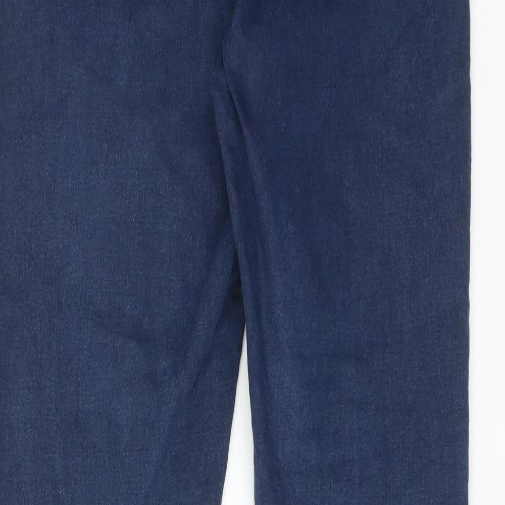 Denim & Co. Womens Blue Cotton Skinny Jeans Size 12 Regular Zip