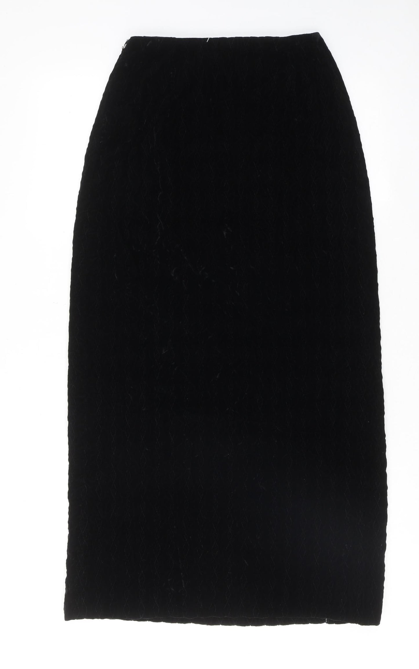 Ridella Womens Black Geometric Polyester A-Line Skirt Size 28 in Zip