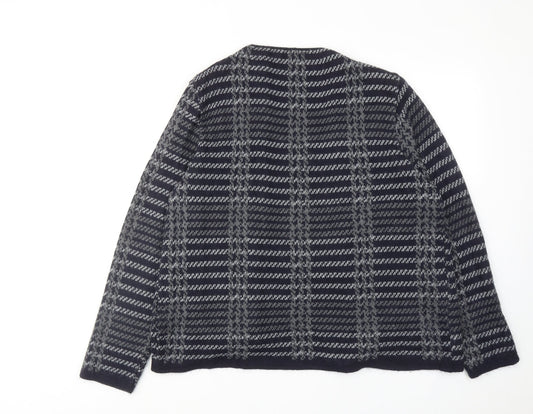 Womens UK Size 20 Debenhams Grey Cardigan Jumper