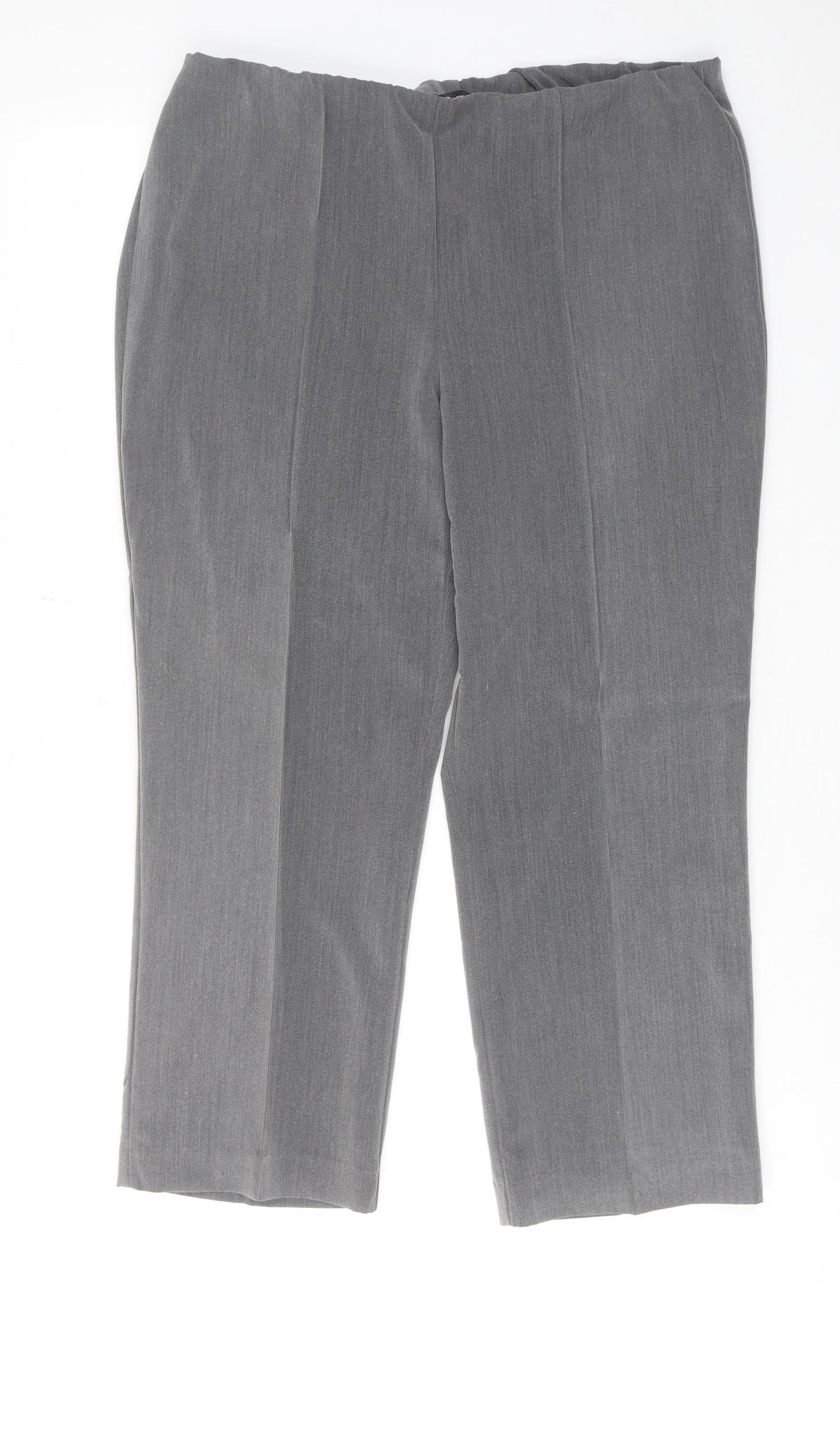 Womens UK Size 14 Bonmarché Regular Fit  Grey Trousers