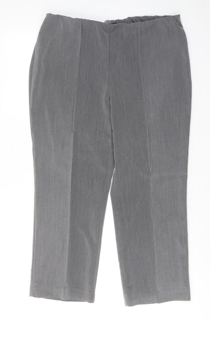 Womens UK Size 14 Bonmarché Regular Fit  Grey Trousers