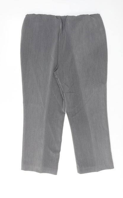 Womens UK Size 14 Bonmarché Regular Fit  Grey Trousers