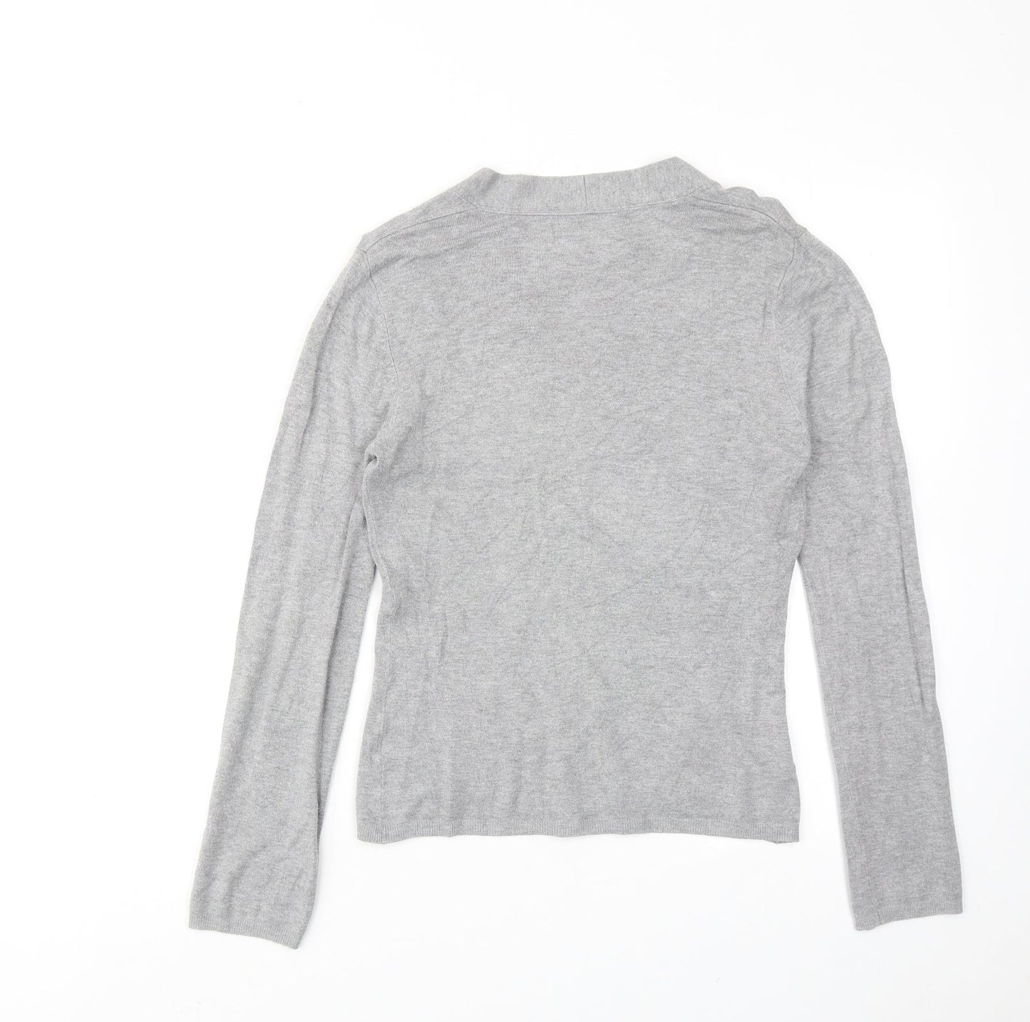 Womens UK Size M Zara Grey Cardigan Jumper
