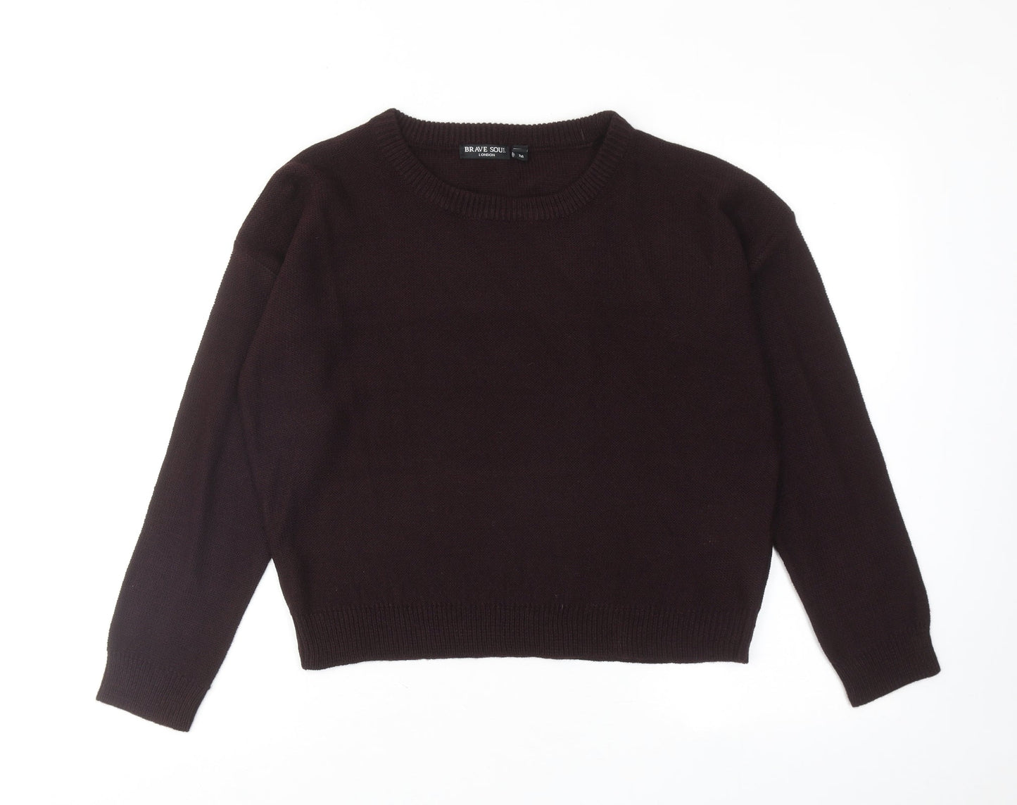 Womens UK Size M Brave Soul Purple Pullover Jumper