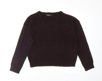 Womens UK Size M Brave Soul Purple Pullover Jumper