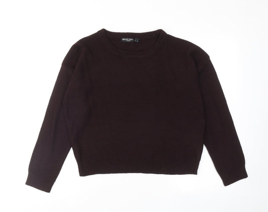 Womens UK Size M Brave Soul Purple Pullover Jumper