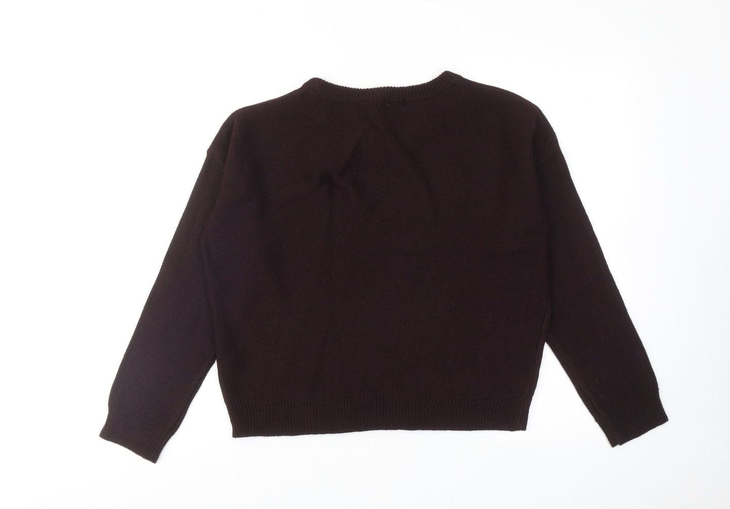 Womens UK Size M Brave Soul Purple Pullover Jumper
