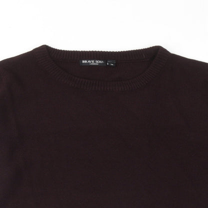 Womens UK Size M Brave Soul Purple Pullover Jumper